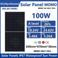 ราคา 【รับประกัน 10 ปี】แผงโซล่าเซลล์ 100W MONOCrystalline มีรับประกัน แผง โมโน โซล่าเซลล์ Solar panel แผงพลังงานแสงอาทิตย์ (24326088162)