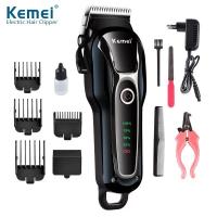 ราคา KEMEI KM-1991 ปัตตาเลี่ยนตัดขนสุนัขไร้สาย อัจฉริยะ ชาร์จได้ เสียงเงียบ ปัตตาเลี่ยนตัดขนหมา ที่ตัดขนสุนัข (2103197047)