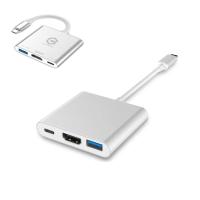 ราคา CONVERTER TYPE-C TO USB 3.0, HDMI & TYPE C (การชาร์จ PO) CYBORG 3 IN 1 (43305766054)