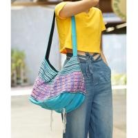 ราคา กระเป๋าสะพายชาวเขาเผ่ากระเหรี่ยง ทอมือ ปักมือ เม็ดเดือย มีซิป (23440236417)