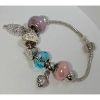 ราคา สร้อยข้อมือ pandora แฟชั่น crystal 2 สไตล์ (16172624838)