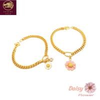 ราคา SHINING GOLD ทองคำแท้96.5% สร้อยข้อมือดอกไม้ลงยา สวย เก๋ น้ำหนัก 2 สลึง (5086927629)