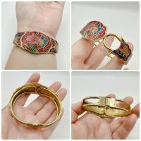 ราคา กำไลข้อมือสไตล์วินเทจ งานกังไส รอบวงใน 6.7 นิ้ว งานญี่ปุ่นมือสอง (52208302966)