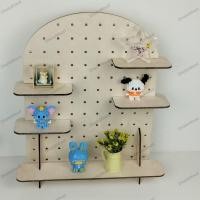 ราคา ชั้นวางโมเดล pegboard ไม้แท้ วางตุ๊กตาโมเดล แขวนพวงกุญแจ (27554572697)