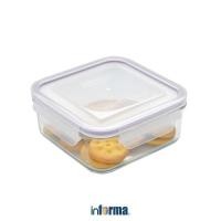 ราคา UNGU Inforsa Glasslock 900 Ml Basic Square Food Container - ภาชนะเก็บอาหารสีม่วง (26844771429)