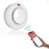 ราคา Wifi สมาร์ทเครื่องตรวจจับควัน Fire Smoke Alarm Auto-Check Tuya App 360 องศาการตรวจจับ Remoting Control สําหรับ Home RV Hotel Office มัลติฟังก์ชั่น Air คุณภาพ Monitoing 85dB เสียงสูง (29504973688)