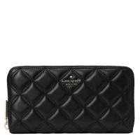 ราคา ของแท้‼️ กระเป๋าตังค์ใบยาว Kate Spade รุ่น Natalia Large Continental Wallet in Black wlru6340 (46706761883)