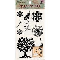 ราคา Tattoo Fashion​ ลาย นก Bird​ ละอองเกสร Pollen แท็ททู สติกเกอร์ HS425 (2933728904)