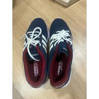 ราคา รองเท้ามือสอง adidas neo cloudfoam footbed แท้ น้ำเงินแดง (53355671608)