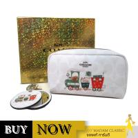 ราคา กระเป๋าเครื่องสำอาง COACH C1751 BOXED SMALL BOXY COSMETIC CASE AND MIRROR BAG CHARM BY:Madamclassic (28522148344)
