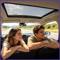 ราคา รถ Sunroof สุทธิ UV ป้องกัน Breathable Universal ตาข่ายสุทธิ Camping Auto Sunroof Shade สําหรับ Sleeping Road Trips nuaedatph (45761314868)