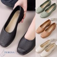 ราคา รองเท้าคัชชู สไตล์แฟชั่นหัวกลมสีพื้นส้นเตี้ยใส่สบาย (43978709591)