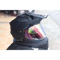 ราคา หมวกกันน็อคทัวร์ริ่ง มีแว่น2 ชั้น กระจกปรอท SOMAN รุ่น M10 (40757872023)