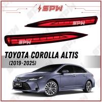 ราคา Toyota Corolla Altis (2019-2025) แผ่นสะท้อนแสงกันชนด้านหลัง LED Reflector Daylight DRL กันชนด้านหลัง Foglamp Foglight Spotlight (44279919733)