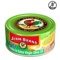 ราคา ปลาทูน่าในน้ำมันมะกอก ขนาด 150 กรัม Tuna Chunks in Extra Virgin Olive Oil 150g Ayam brand (41180715971)