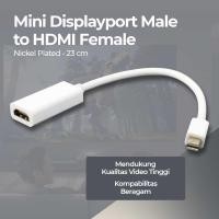 ราคา Mini Displayport Male to HDMI Female ชุบนิกเกิล - Mini DP (54160769738)