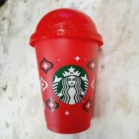 ราคา แก้ว Starbuck สีแดงพร้อมฝาโดม (27872277297)