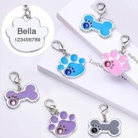 ราคา ป้ายแท็กชื่อแกะสลักชื่อ ID อุปกรณ์เสริม สําหรับสัตว์เลี้ยง สุนัข แมว (18173486063)