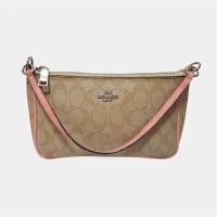 ราคา กระเป๋า COACH MESSICO TOP HANDLE POUCH IN SIGNATURE (15072907387)