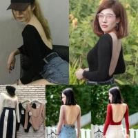 ราคา crop แขนยาวSpinnyHouse บอดี้สูท เว้าหลังแขนยาว เสื้อเว้าหลัง BodySuit ในตำนาน..♥️ ขายดีตลอดไม่มีout รุ่น บอดี้สูท (9026053273)