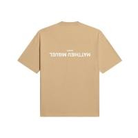 ราคา MATTHIEU MIGUEL - REVERSE LOGO TEE - สีเบจ (26815245370)