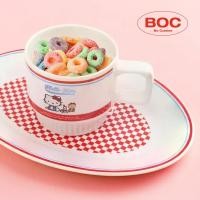ราคา ( พร้อมส่ง ) Sanrio Hello Kitty Vintage Brunch Plate Cup Set ชุดจาน และแก้วคิตตี้ (26426724798)
