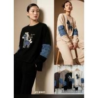 ราคา 8901 เสื้อยืดโพนี่พรีเมียมพร้อมแขนกระเป๋ายีนส์รวมกัน (48511296881)