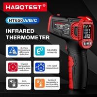 ราคา HABOTEST HT650A/C เครื่องวัดอุณหภูมิอินฟราเรด เลเซอร์ ไพโรมิเตอร์ ไฮโกรมิเตอร์ IR เทอร์โมมิเตอร์ (24043364424)