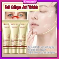 ราคา Gold Collagen Anti-Wrinkle Cream Deep Moisturizing Anti-Aging Hydrating Brightening Wrinkle Repair Essence Cream (28189357735)