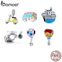 ราคา Bamoer 925 เงินสเตอร์ลิง Charms เครื่องบินเรือจี้แฟชั่นอุปกรณ์เสริมของขวัญวันเกิด BSC136 (29056284892)