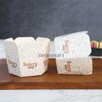 ราคา ถ้วยกระดาษอบขนม 100 ใบ สำหรับเบเกอรี่ มัฟฟิน คัพเค้ก ทรงหกเหลี่ยม ลาย Bakery Shop สีขาว (Bakery-0238) (25377438011)