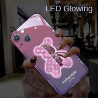 ราคา Samsung Galaxy S26 + S25 Edge S24 S23 S22 S21 FE S20 Note 20 Ultra 10 S10 Plus 4G 5G ไฟ Led เรืองแสงน่ารักหมีสีชมพูส่องสว่างเคสโทรศัพท์ (45555075357)
