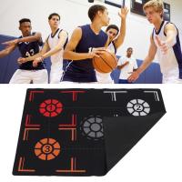 ราคา Ssrrou บาสเกตบอล Footwork เสื่อการฝึกอบรมในร่ม Soundproof Step และ Ball Control Drill Aid สําหรับใช้ในบ้านมาตรฐาน 2 มม. (55459745895)