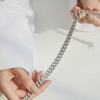 ราคา [ส่งด่วนฟรี]SWAN - Diamond Chain Necklace สร้อยคอโซ่ เงินแท้ ฝังเพชรคิวบิกเซอร์โคเนีย cubic zirconi (48608663487)