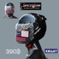 ราคา SPACE CROWN หมวกกันน๊อคเต็มใบ เปิดคาง รุ่นKNIGHT สีดำเงา (22242667970)