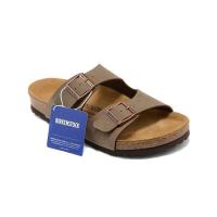 ราคา BIRKENSTOCK Fashion BIRKENSTOCK Azona รองเท้าชายหาดหนังแท้ รองเท้ากีฬาลําลอง รองเท้าแตะกันลื่นสําหรับผู้ชายและผู้หญิง (55361290233)