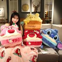 ราคา หมอนและผ้าห่มการ์ตูน 4 ลาย - ตุ๊กตาสัตว์พร้อมผ้าห่มสํานักงานที่มีประโยชน์ ตุ๊กตาหมีเมือง (29231225009)