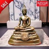 ราคา M6]HT1หลวงพ่อโต วัดบางพลีใหญ่ใน จ.สมุทรปราการ สีทองโบราณ ปางมารวิชัย หน้าตัก 5 นิ้วสูง 22 ซม. เนื้อเรซิ่น (23270869924)