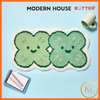 ราคา [MODERN HOUSE] Butter Shop Cute Clover Soft Floor Mat พรมอาบน้ําตุ๊กตากันลื่นสีเขียว (44908009862)