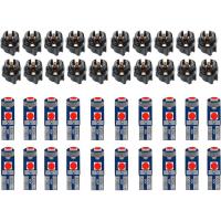 ราคา ASBUA 20 ชิ้น T5 หลอดไฟ LED, Dash ไฟ, 37 74 2721 เครื่องมือ Cluster Super Bright ไฟ LED พร้อม Twist ล็อคซ็อกเก็ต, Bright 3030 SMD 12 โวลต์เปลี่ยนหลอดไฟสําหรับ Dashbo (43380655026)