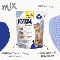 ราคา Gimcat Nutri Pockets with Sea Mix & Taurine 60g - ขนมแมว & Treats Makan Kucing (41628879495)