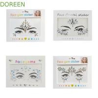 ราคา DOREEN 3D Face Tattoo สติกเกอร์คริสตัล, แฟชั่นทิ้งอัญมณี Rhinestones สติกเกอร์, Party Festival แต่งหน้าคุณภาพสูง Glitter กันน้ําชั่วคราว Tattoo สติกเกอร์ Face Jewels (56710985705)