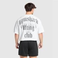 ราคา เสื้อยืดสำหรับออกกำลังกาย SHARK Mens Fitness แขนสั้น ผ้าฝ้าย 100% ใส่สบาย เหมาะสำหรับการเล่นกล้ามและฟิตเนส (55109666204)