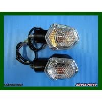 ราคา TURN SIGNAL SET Fit For HONDA MSX125 GROM125 // ไฟเลี้ยวหน้า / ไฟเลี้ยวหลัง ฝาใส บอดี้สีดำ (9436546017)