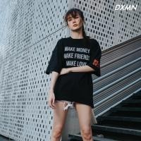 ราคา DXMN Clothing "MAKE MONEY FRIENDS LOVE" Oversized Tee (18873712461)