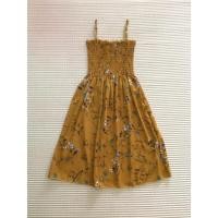 ราคา ชุดเดรสกันแดดลายดอกไม้สีเหลืองมัสตาร์ด (23368926820)