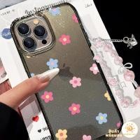 ราคา ส่งของเร็ว เคสสำหรับไอโฟน16 ลายดอกไม้สดใส เคสมือถือใสนิ่มกลิตเตอร์วาว For IPhone16 15 13 14 11 12Pro Max 6/7/8Plus XR XS (55856045322)