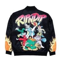 ราคา SLUM LTD - RIPNDIP Nerm Fighter Jacket Black (8432417235)