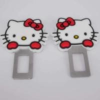 ราคา (แพ็คคู่) หัวเสียบเข็มขัดนิรภัยเพื่อตัดเสียงเตือน เเบบยาง KITTY WHITE ส่งไว (2068) (2052212137)