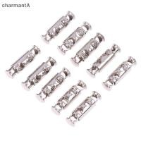 ราคา CharmantA 10 ชิ้นโลหะ Double Hole ฤดูใบไม้ผลิหัวเข็มขัดล็อคยืดหยุ่นปรับหัวเข็มขัดกระชับ Fasteners ล็อคจักรเย็บผ้าเครื่องมือ TH (40323510057)